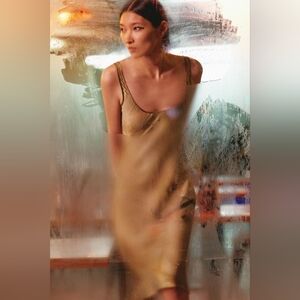 Pretty Asia Region Exclusive Limited Edition Printed Suspender Dress By Zara